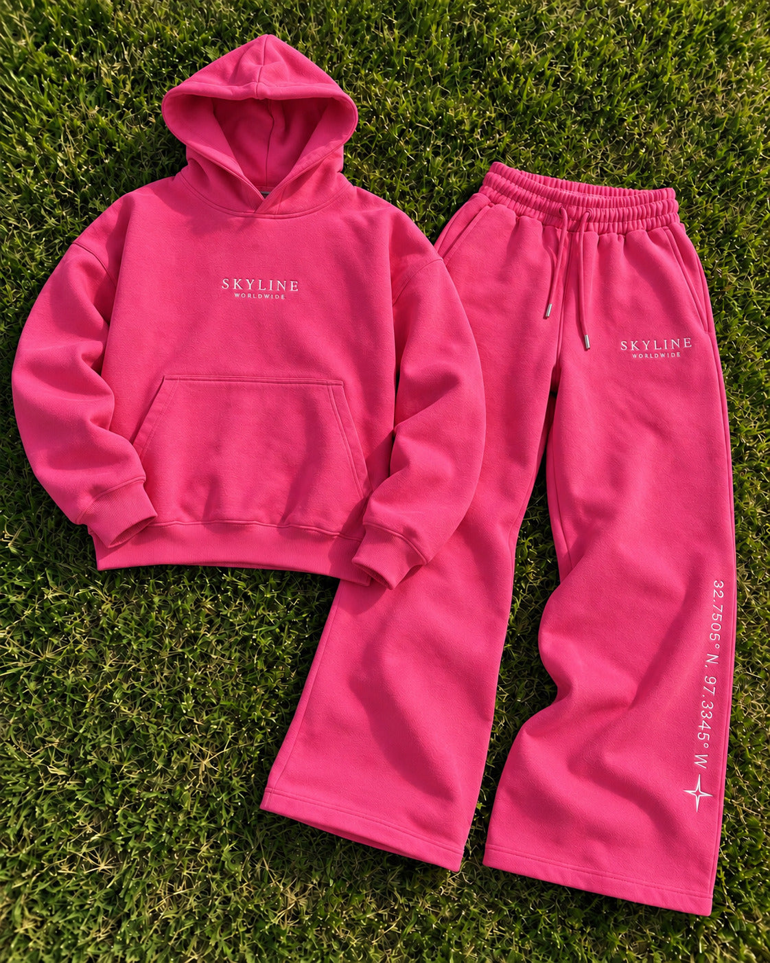 Front of Skyline Pink matching set